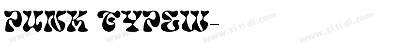 punk typew字体转换